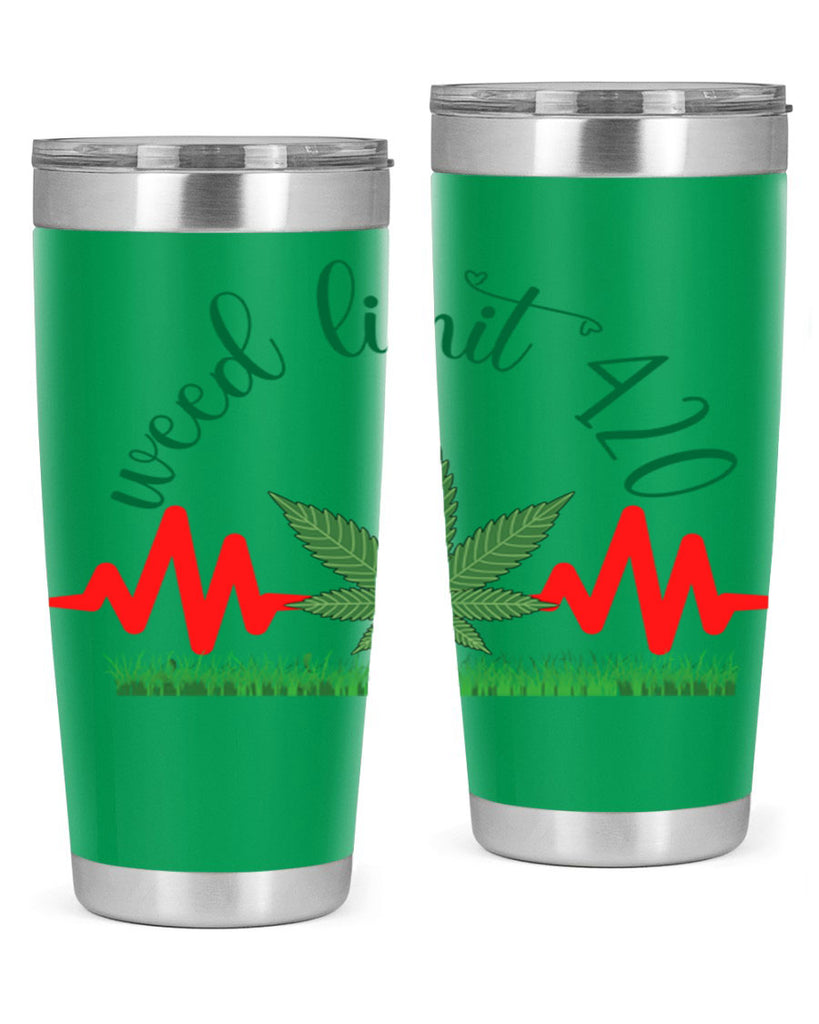 weed limit 420 cannabis hearbeat 291#- marijuana- Tumbler