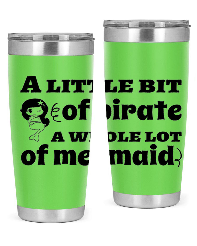 A little bit of pirate 10#- mermaid- Tumbler