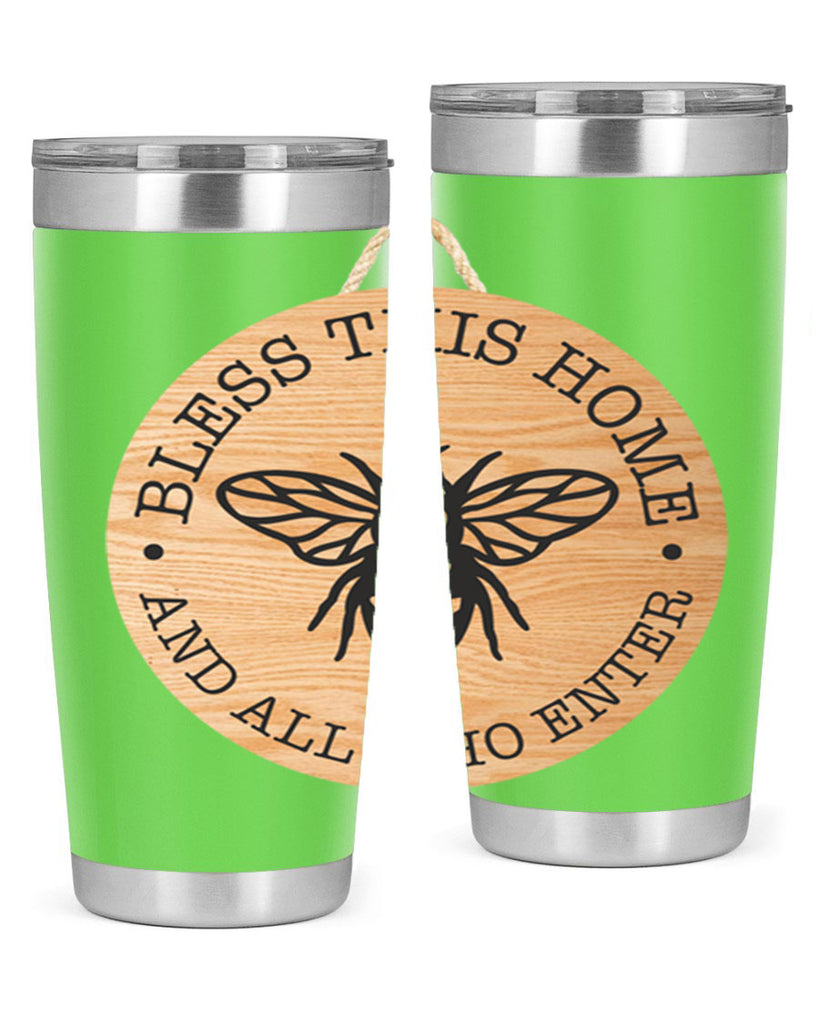Bless this Home Bee Mockup58#- spring- Tumbler
