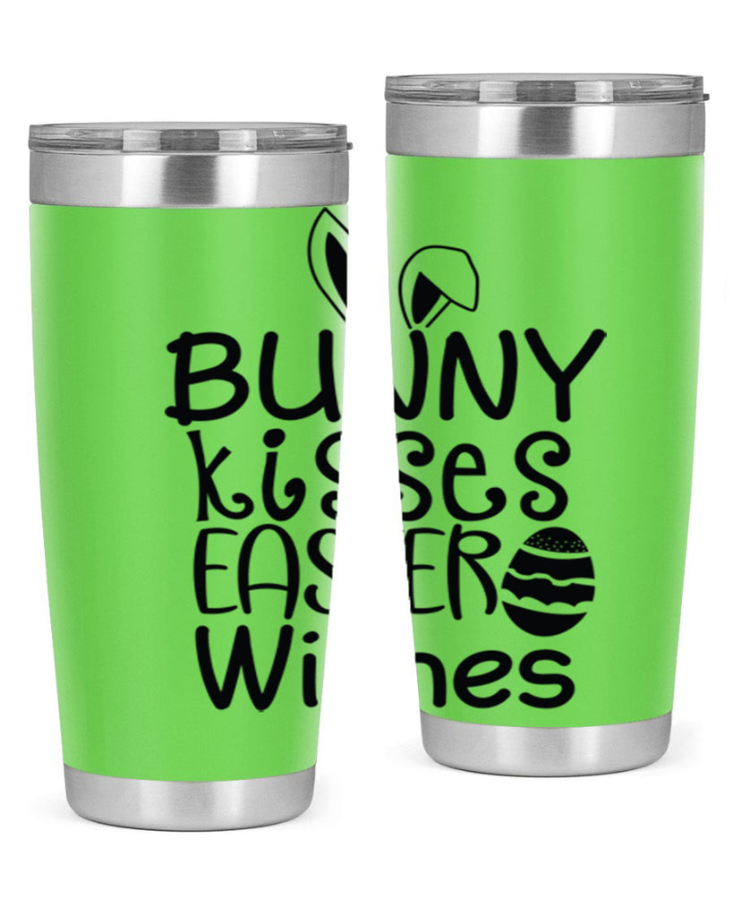 Bunny kisses easter wishes  94#- spring- Tumbler
