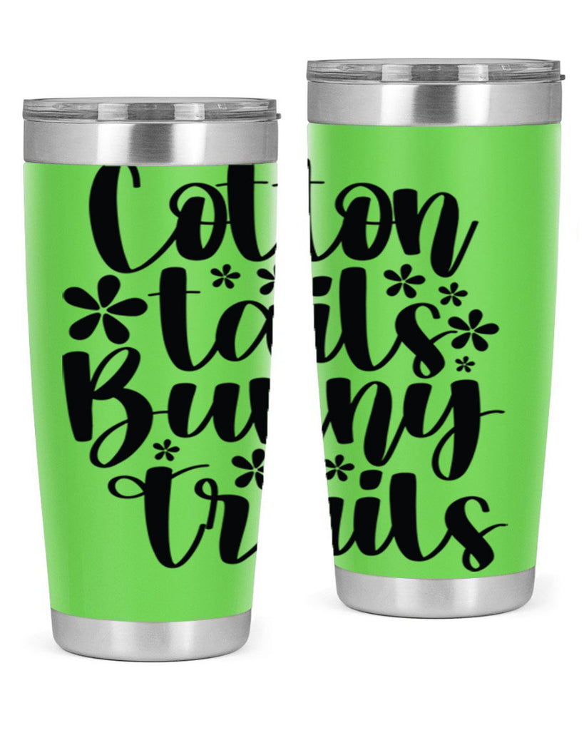 Cotton tails bunny trails  113#- spring- Tumbler