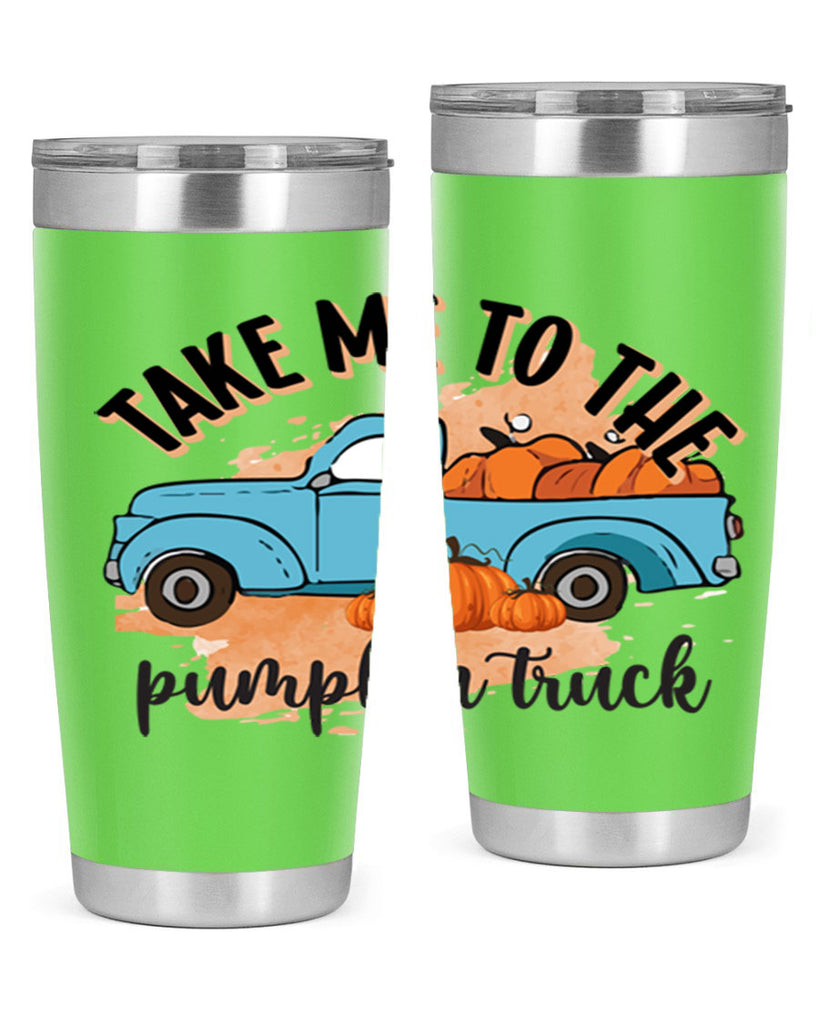 Fall Pumpkin Truck 128#- fall- Tumbler