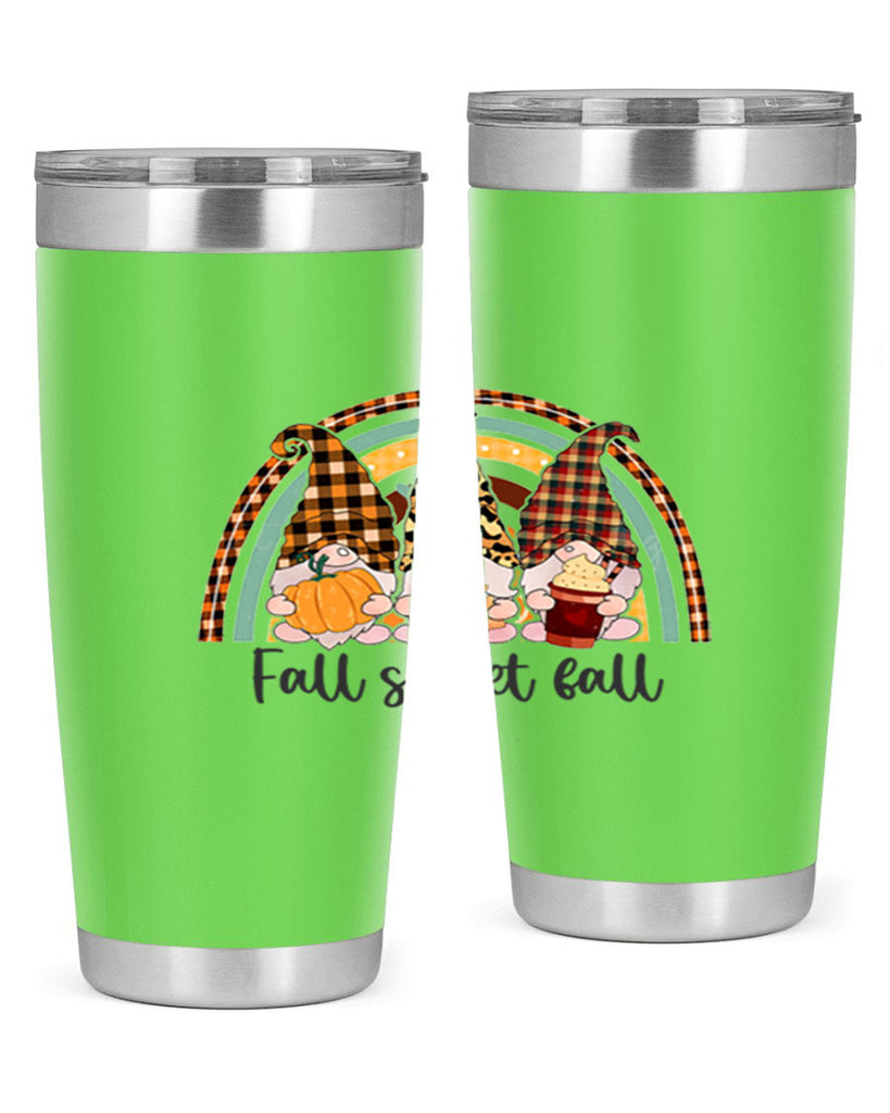 FallSweetFallGnomeRainbow 162#- fall- Tumbler