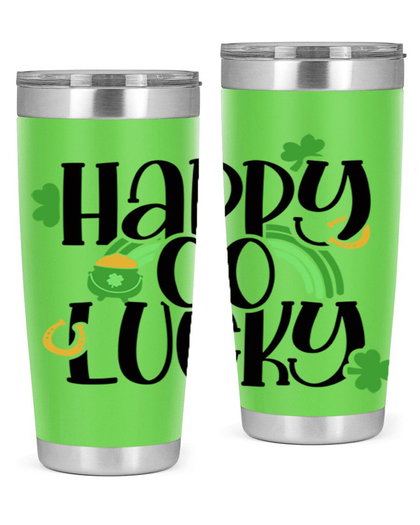 Happy Go Lucky Style 96#- St Patricks Day- Tumbler