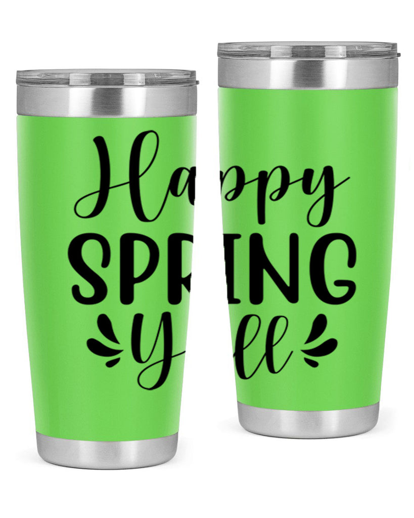 Happy Spring Y'all 163#- spring- Tumbler
