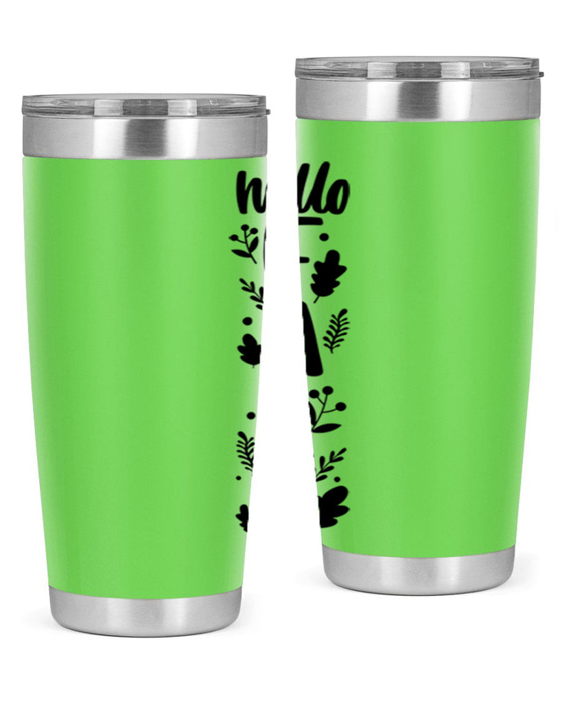 Hello Fall 495#- fall- Tumbler
