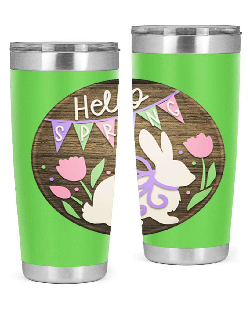 Hello spring bunny Mockup190#- spring- Tumbler