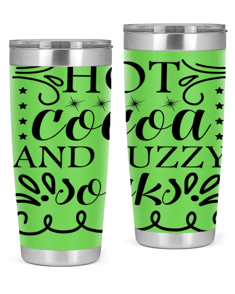 Hot Cocoa and Fuzzy Socks 217#- winter- Tumbler