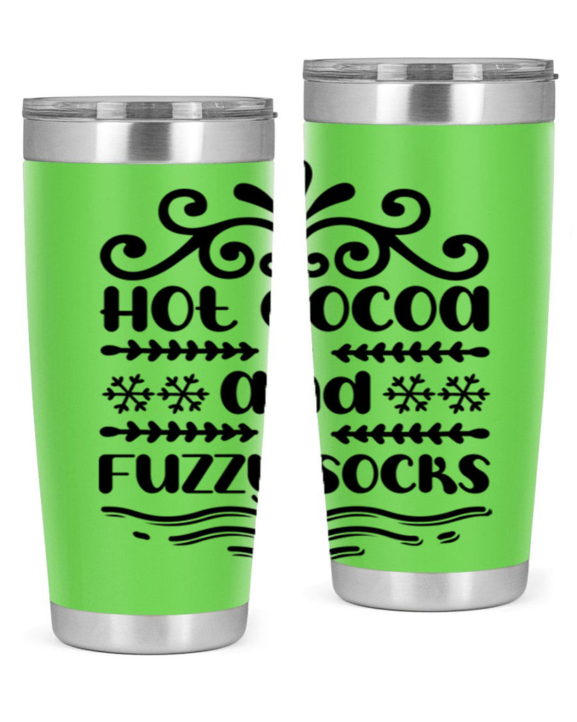 Hot Cocoa and Fuzzy Socks 219#- winter- Tumbler