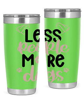 Less People More Dogs Style 18#- dog- Tumbler