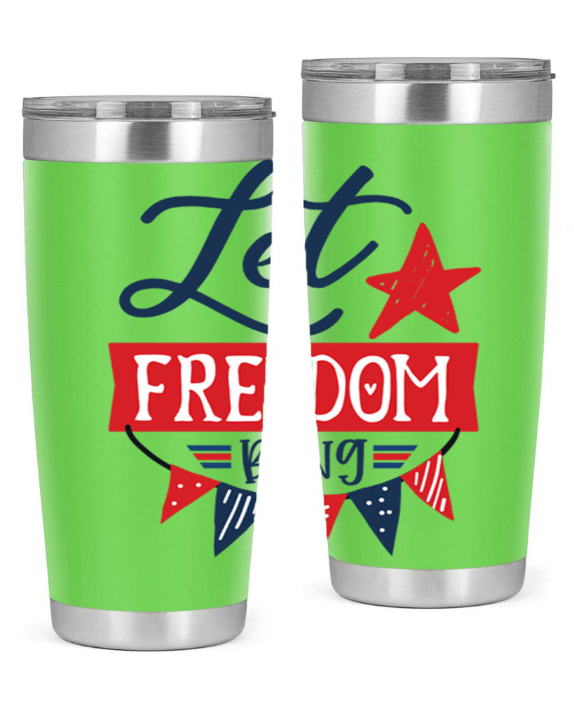 Let freedom bling Style 78#- Fourt Of July- Tumbler