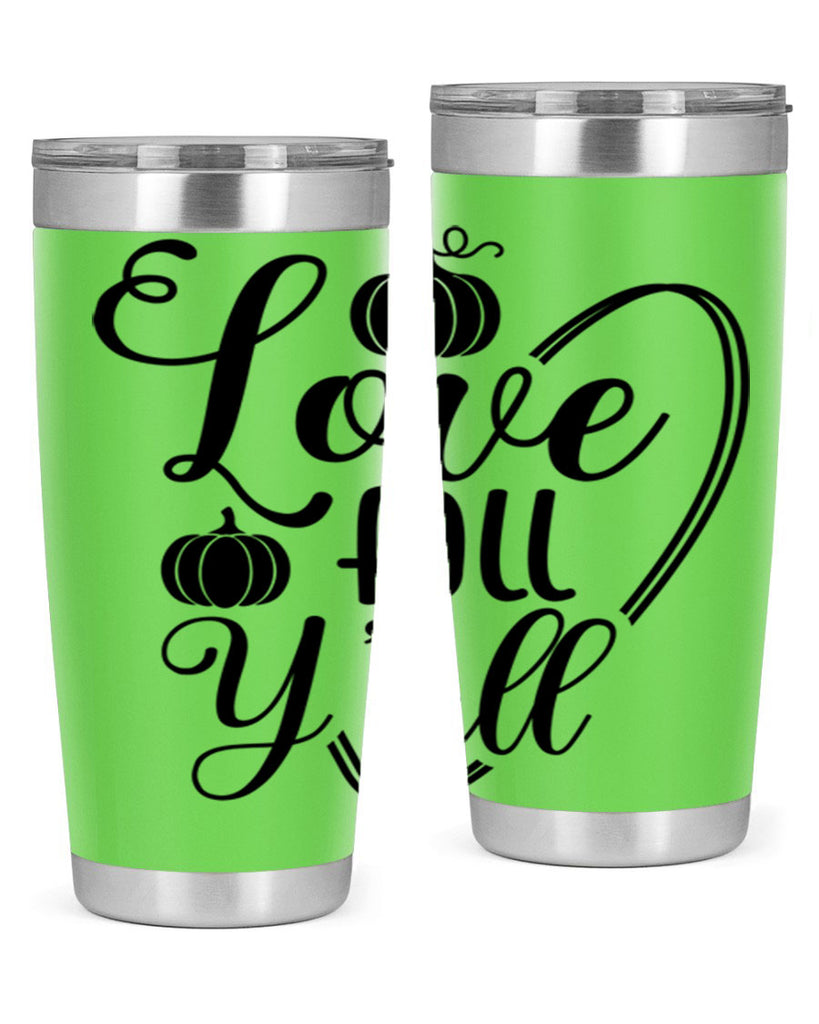 Love Fall Yall 412#- fall- Tumbler