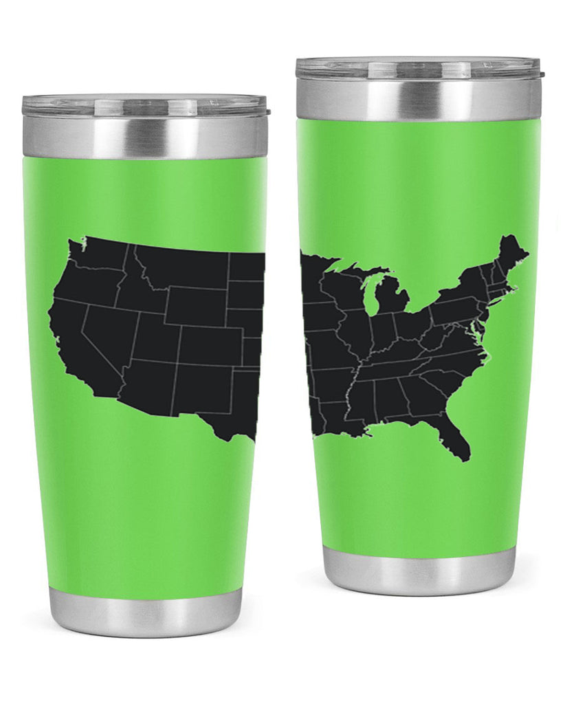 Separate Color Map Style 71#- Fourt Of July- Tumbler