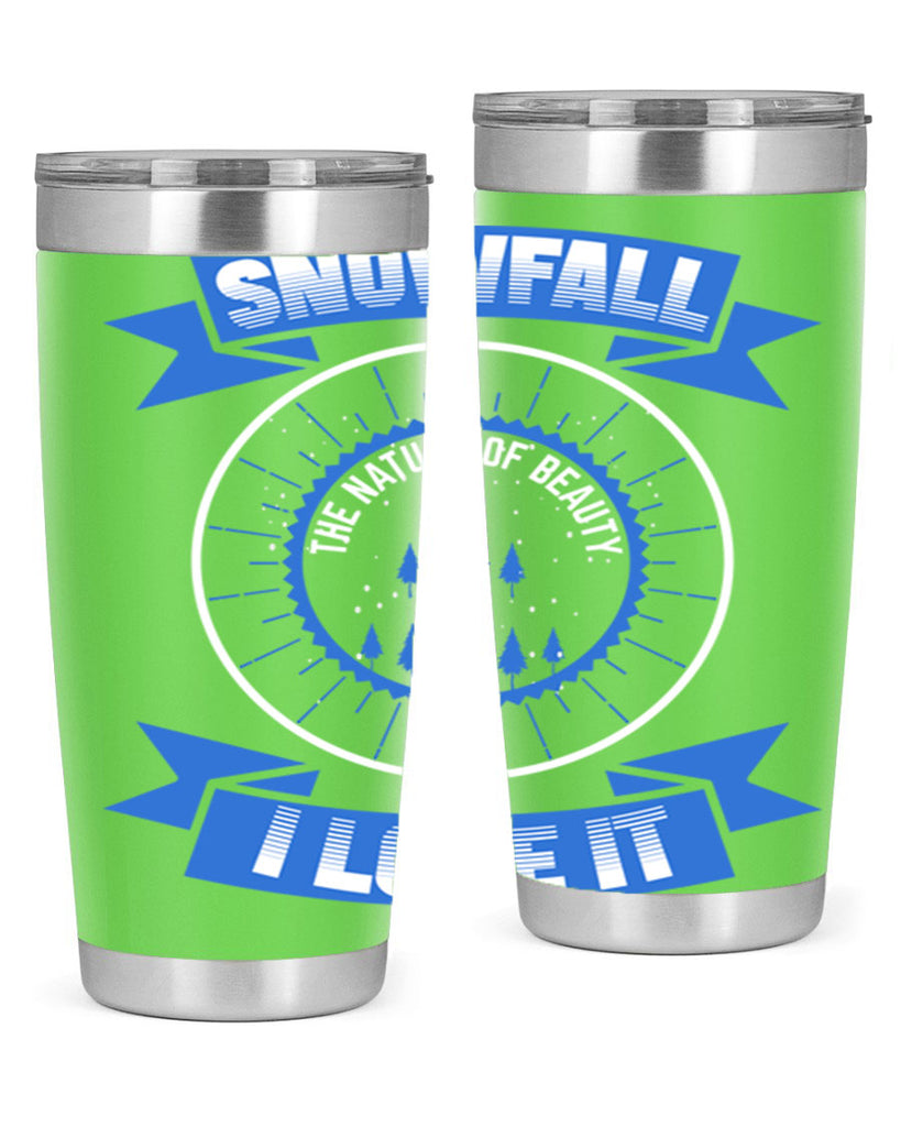Snowfall Winter 373#- winter- Tumbler