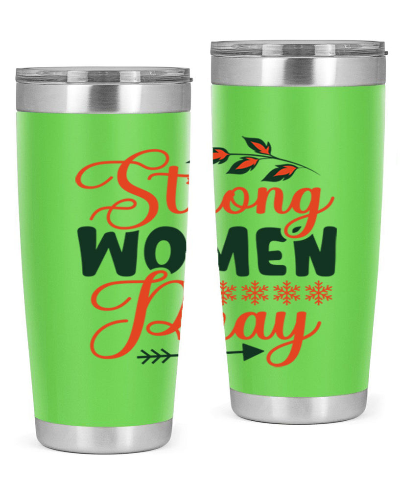 Strong Women Pray 395#- winter- Tumbler