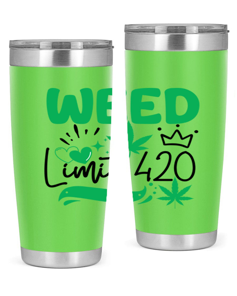 Weed Limit 420 295#- marijuana- Tumbler