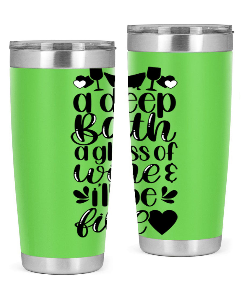 a deep bath a glass 48#- bathroom- Tumbler