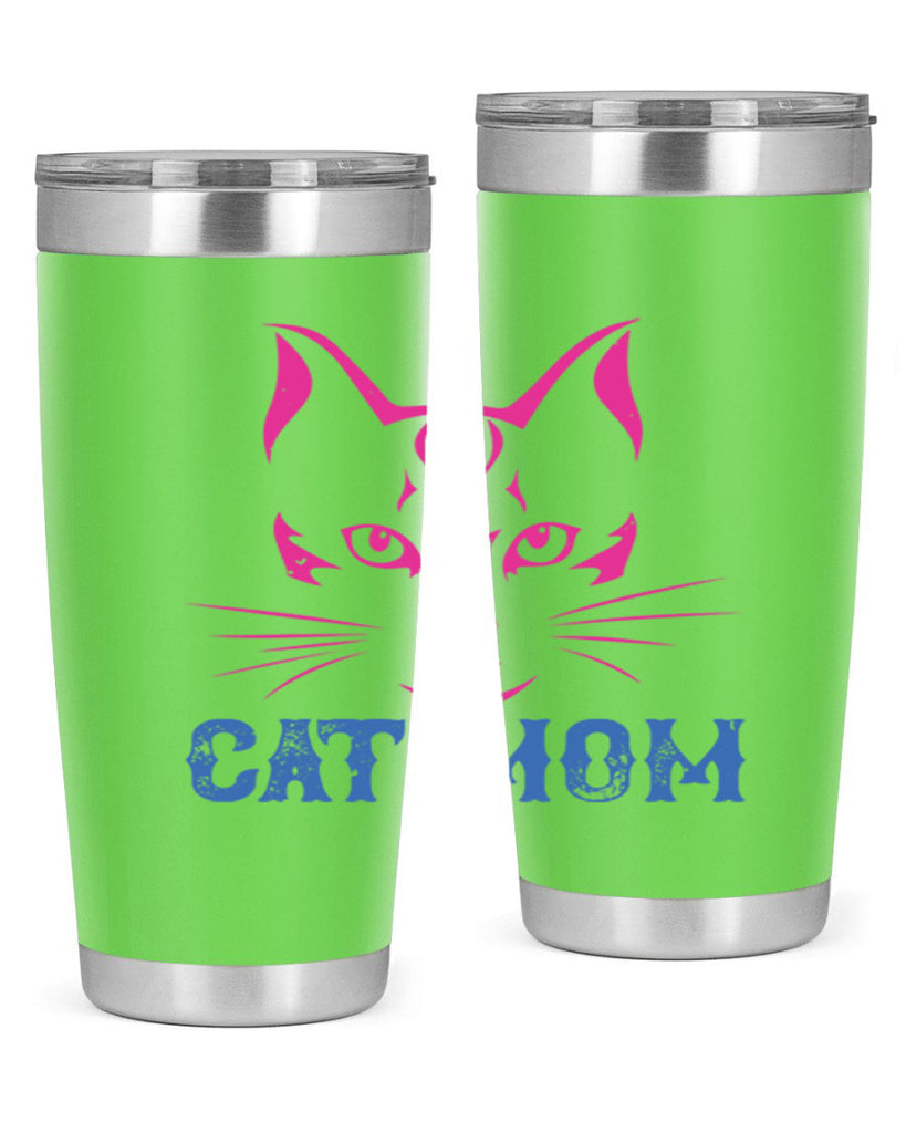 cat mom 195#- mom- Tumbler
