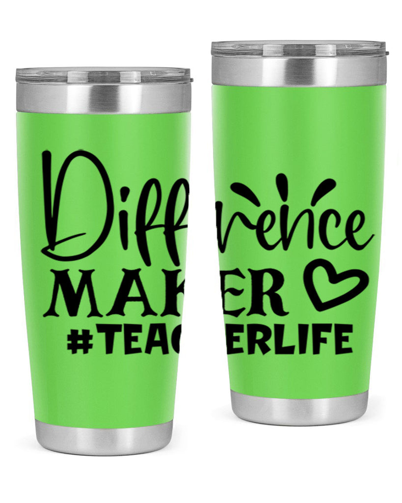 difference maker teacherlife Style 185#- teacher- tumbler