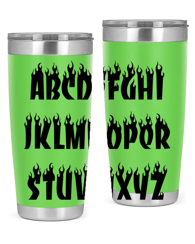 flame font 153#- black words phrases- Cotton Tank