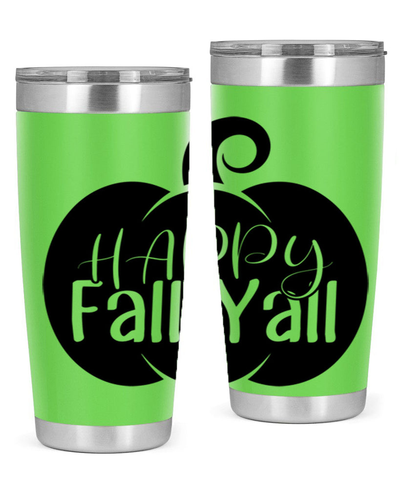 happy fall yall 235#- fall- Tumbler