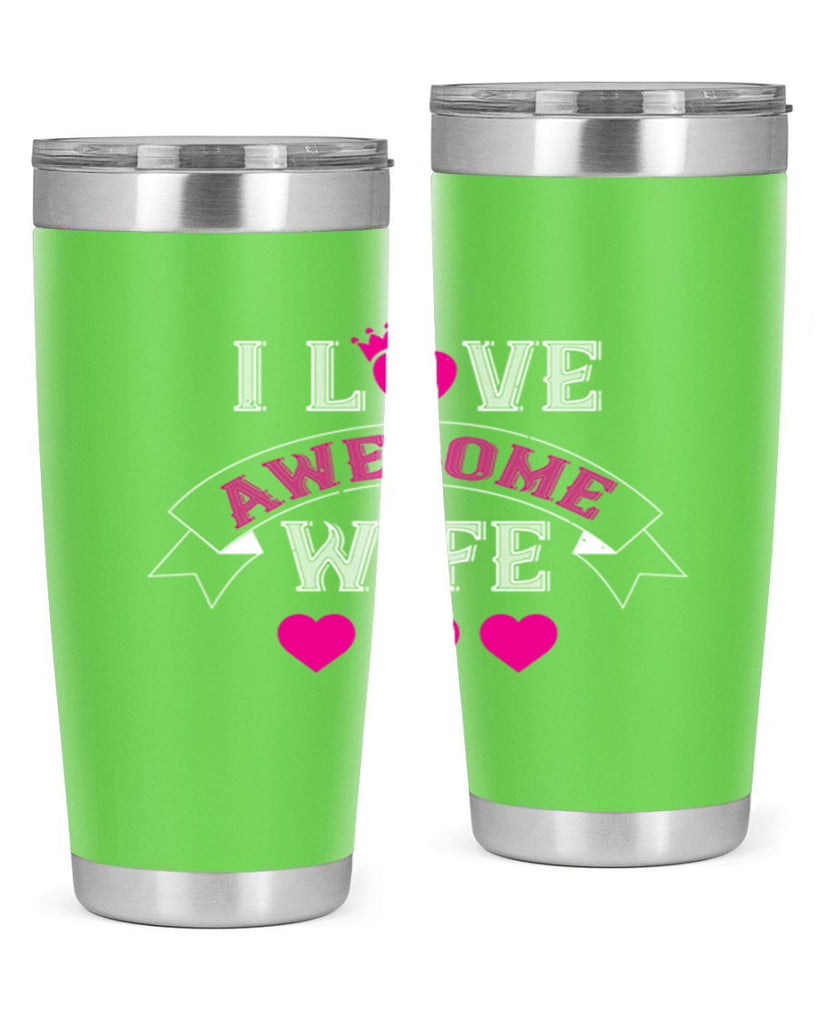 i love awesome wife 57#- valentines day- Tumbler