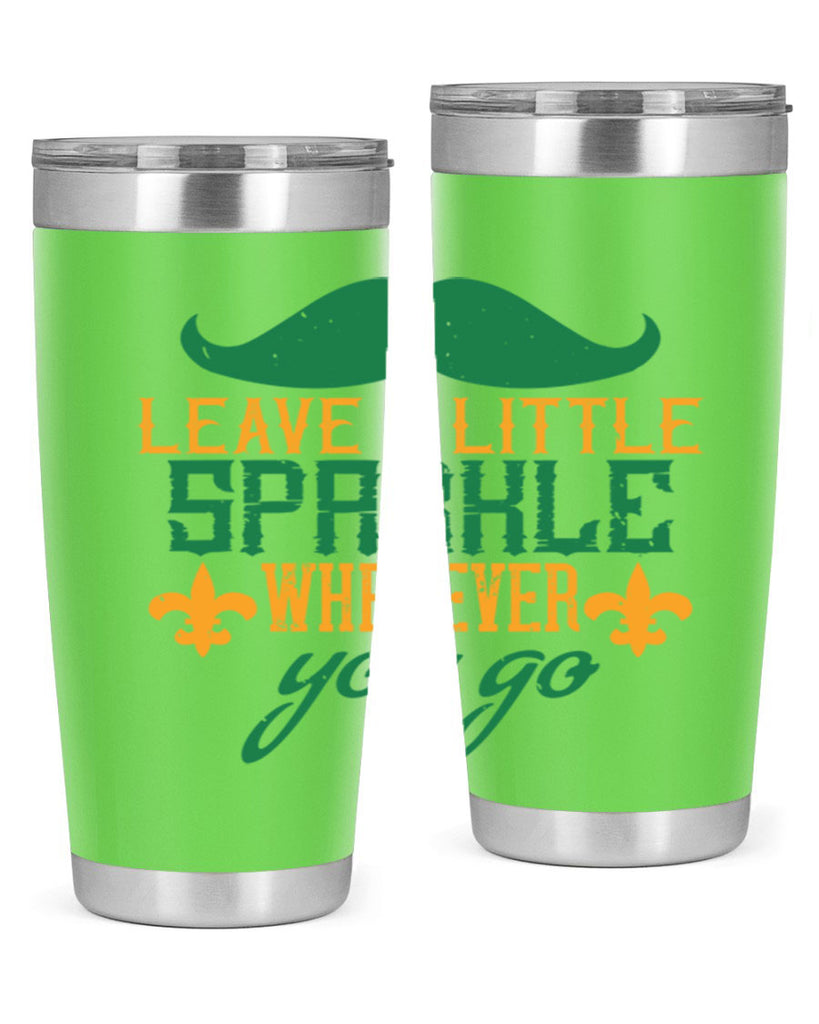 leave a little sparkle wherever you go 53#- mardi gras- Tumbler