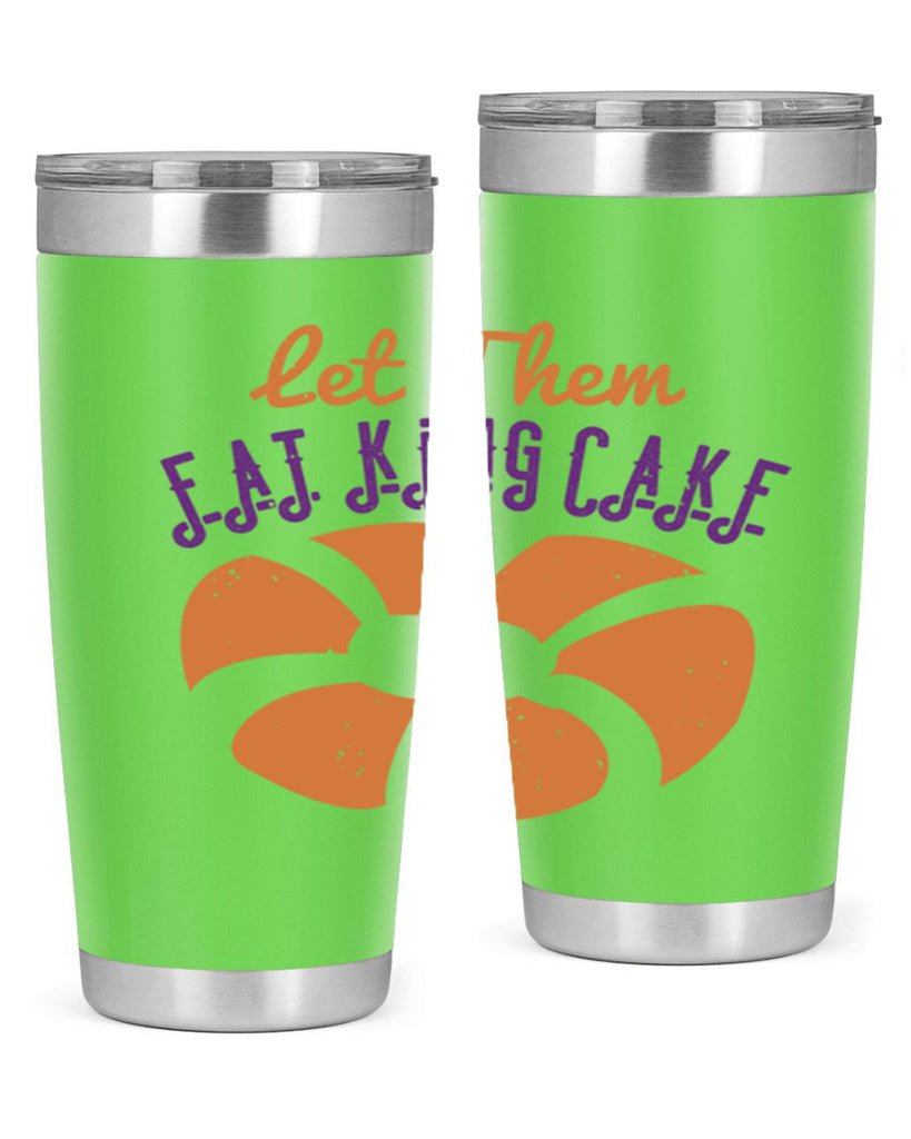 let them eat king cake 50#- mardi gras- Tumbler
