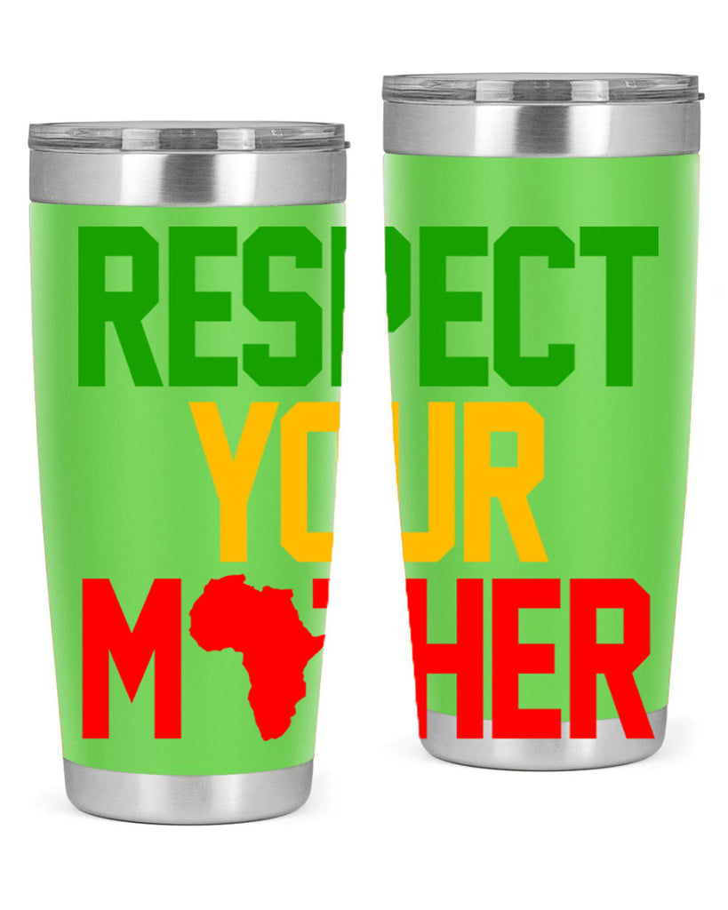 respect your mother 43#- black words phrases- Cotton Tank