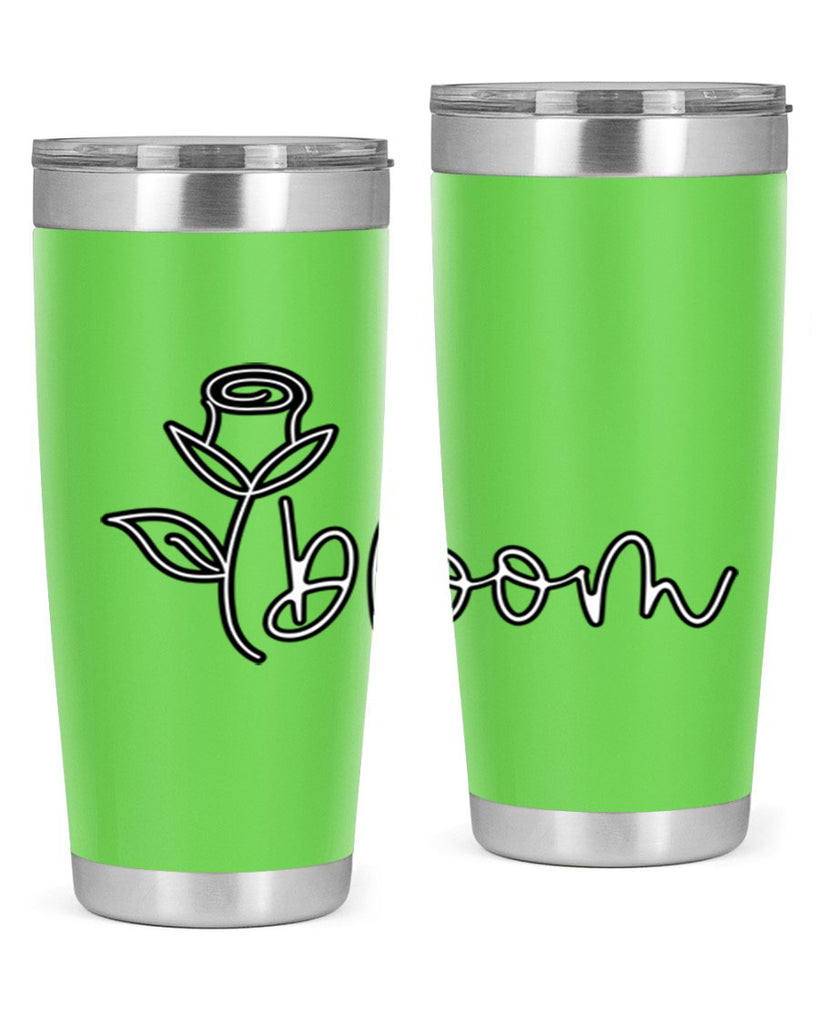 rosebud bloom outline399#- spring- Tumbler