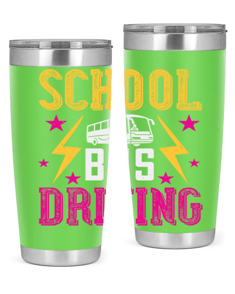 school bus driving Style 17#- bus driver- tumbler