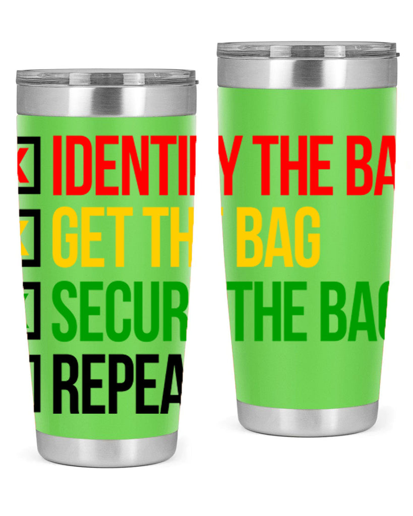 secure the bag 38#- black words phrases- Cotton Tank