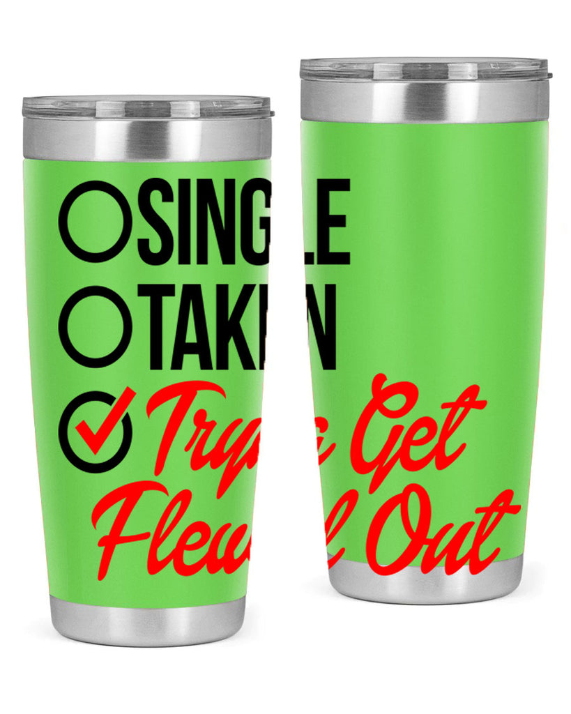 single taken tryna get flewed out 36#- black words phrases- Cotton Tank