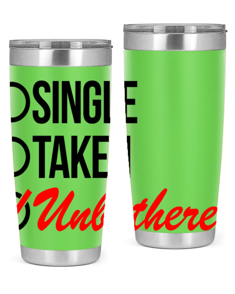 single taken unbothered 35#- black words phrases- Cotton Tank