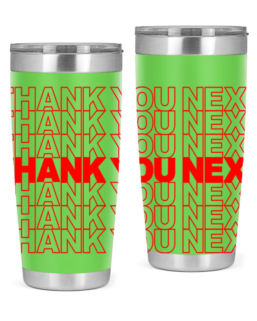 thank you next 22#- black words phrases- Cotton Tank