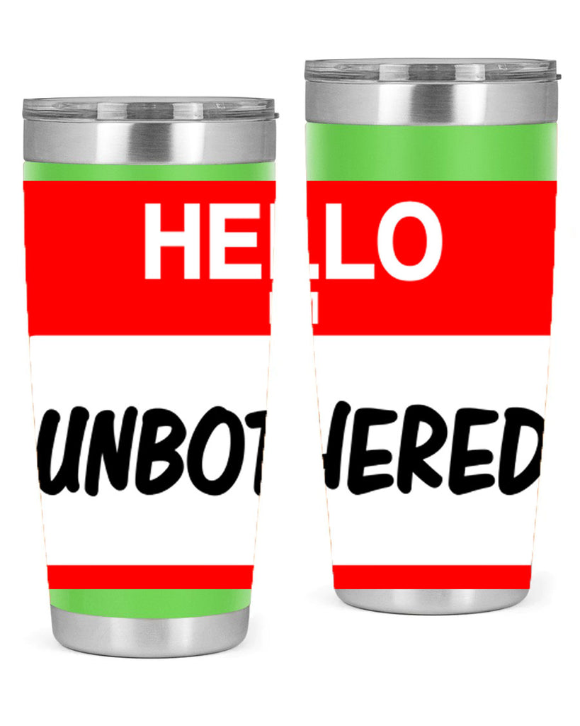 unbothered 14#- black words phrases- Cotton Tank