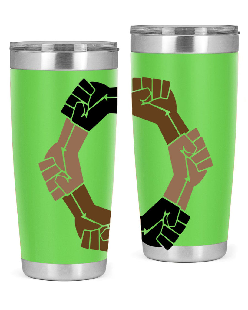 united black power fists 13#- black words phrases- Cotton Tank