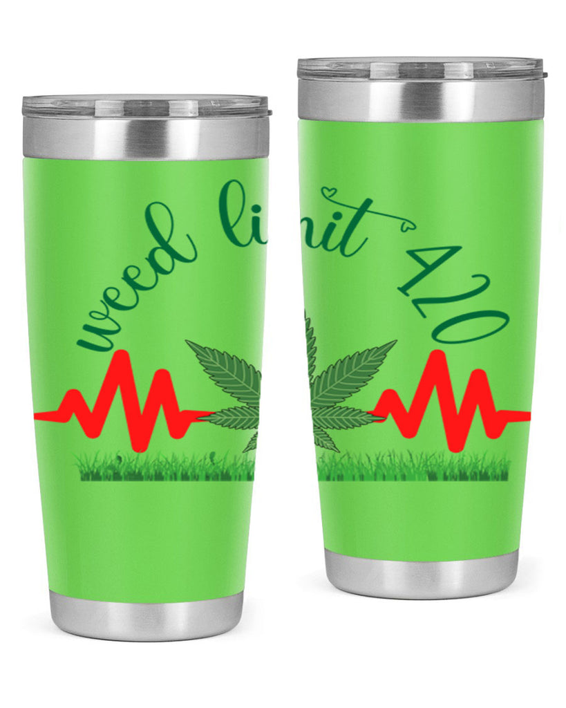 weed limit 420 cannabis hearbeat 291#- marijuana- Tumbler