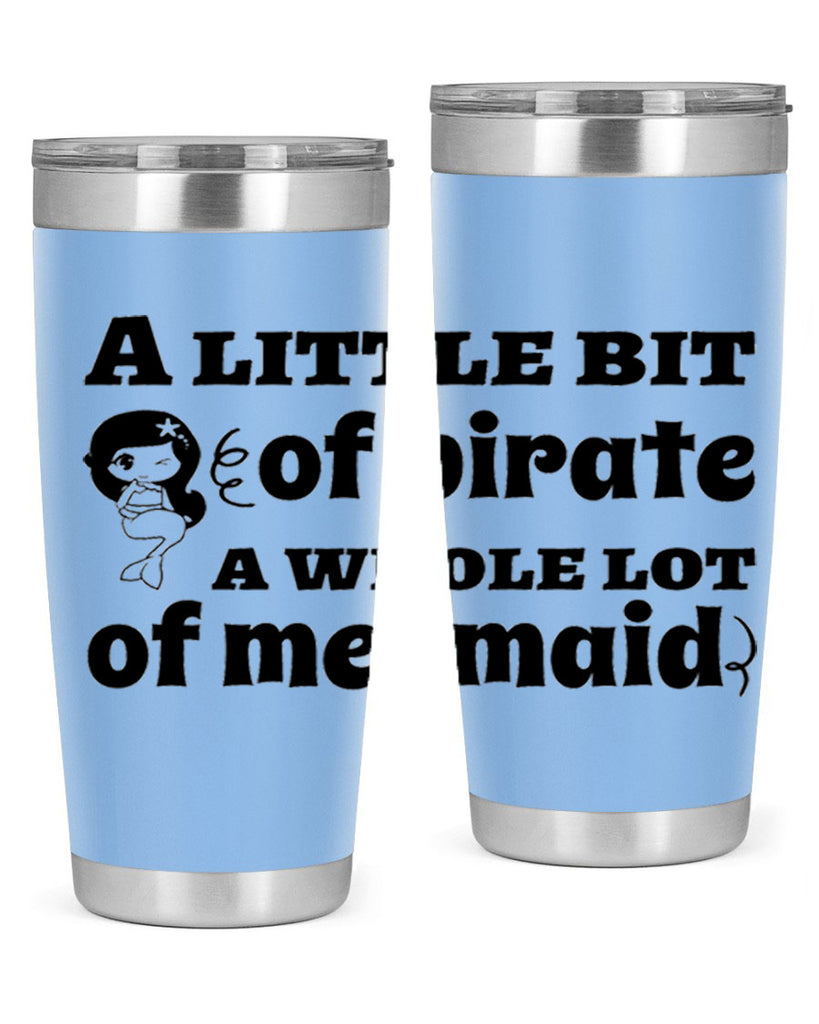 A little bit of pirate 10#- mermaid- Tumbler