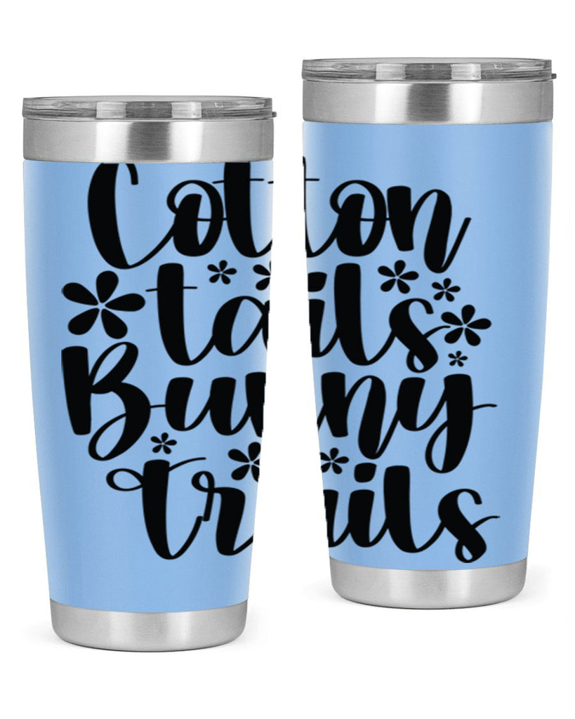 Cotton tails bunny trails  113#- spring- Tumbler