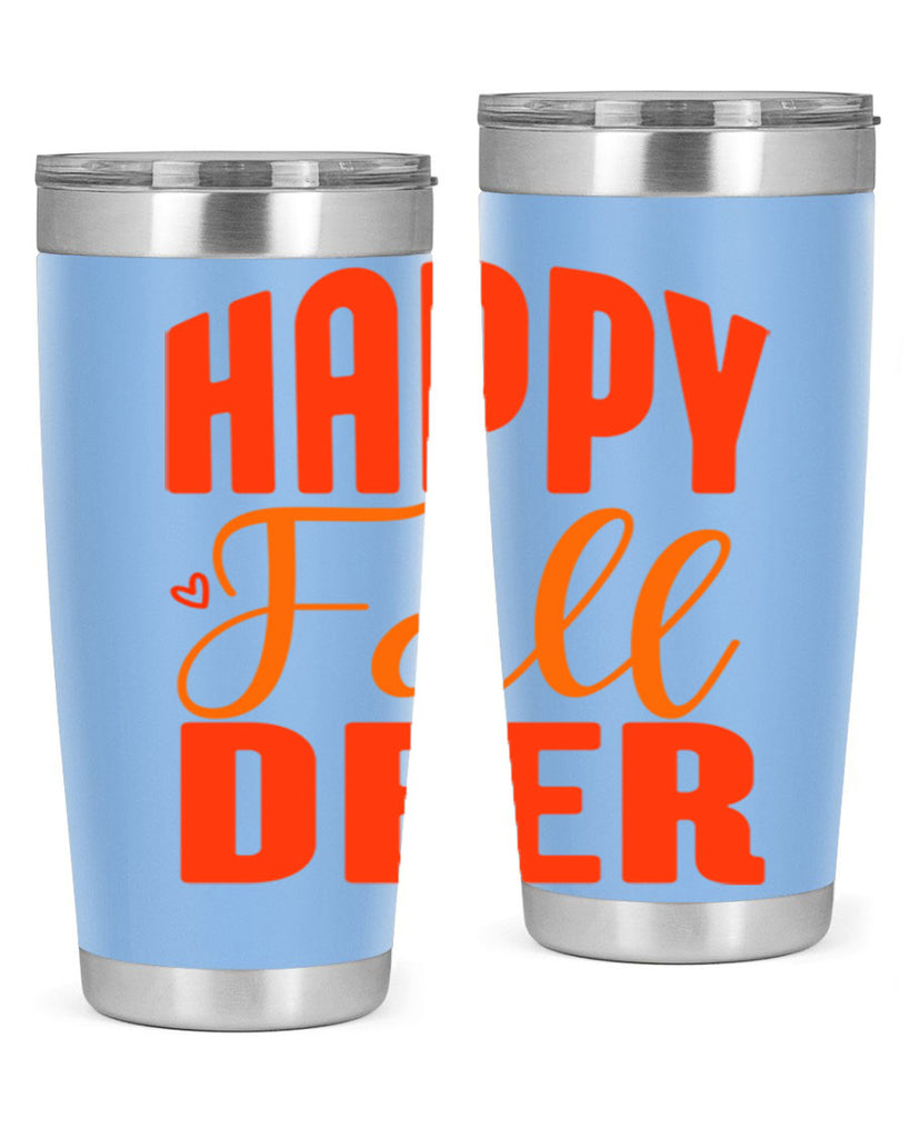 Happy Fall Deer Design 218#- fall- Tumbler