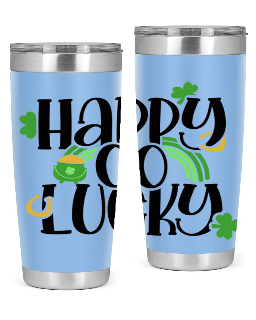Happy Go Lucky Style 96#- St Patricks Day- Tumbler