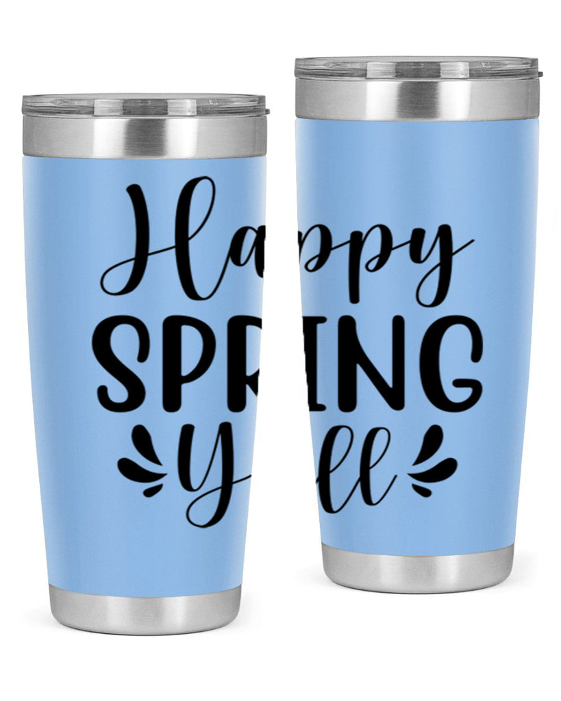 Happy Spring Y'all 163#- spring- Tumbler