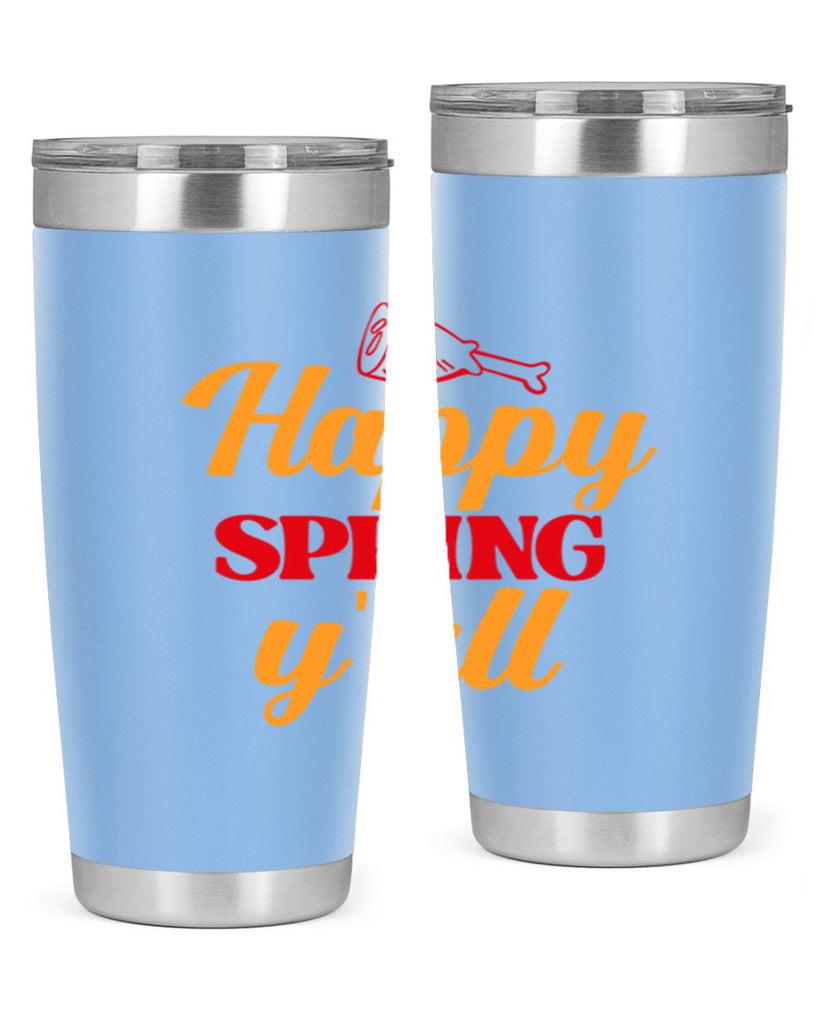 Happy spring y'all 162#- spring- Tumbler