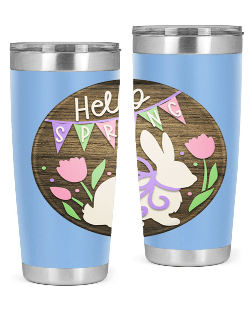 Hello spring bunny Mockup190#- spring- Tumbler
