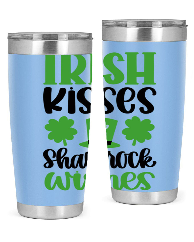 Irish Kisses Shamrock Wishes Style 81#- St Patricks Day- Tumbler