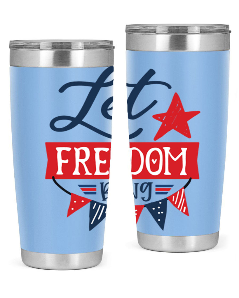 Let freedom bling Style 78#- Fourt Of July- Tumbler
