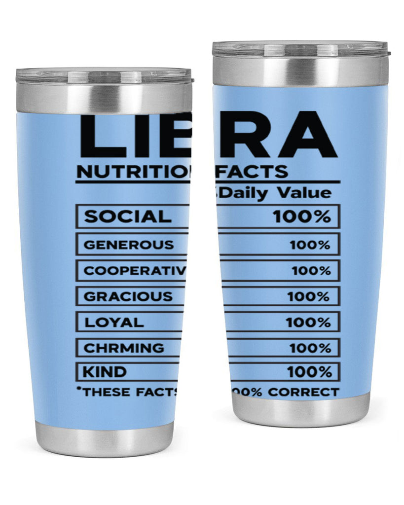 Libra Nutrition Facts 318#- zodiac- Tumbler