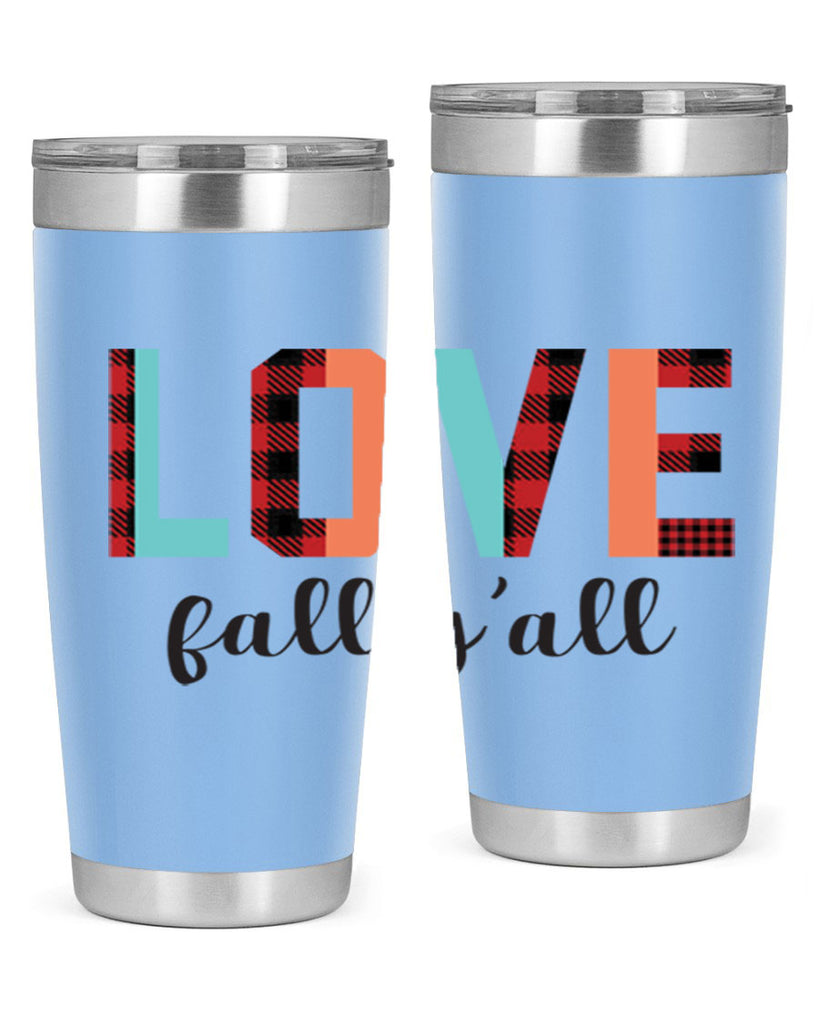 Love fall yall 411#- fall- Tumbler