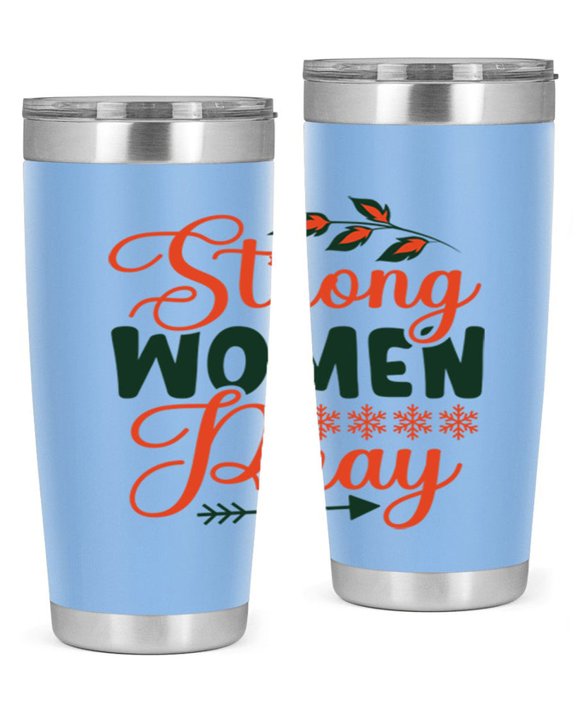 Strong Women Pray 395#- winter- Tumbler